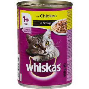 طعام قطط بنكهة الدجاج المفروم من ويسكاس - 400 غرام 